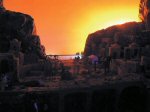 Il sole che sorge illumina gradualmente il mare (in vari momenti dell'Alba)