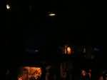 Tre momenti consecutivi con il passaggio della cometa e il riflesso della luna (quasi) piena sul mare. In basso la Nativit.