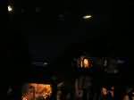 Tre momenti consecutivi con il passaggio della cometa e il riflesso della luna (quasi) piena sul mare. In basso la Nativit.