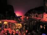 I bagliori al tramonto illuminano il paesaggio