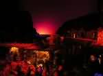 I bagliori al tramonto illuminano il paesaggio