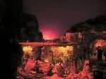 I bagliori al tramonto illuminano il paesaggio